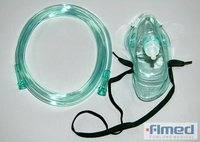 Медицинская одноразовая кислородная маска с трубкой для взрослых и детей