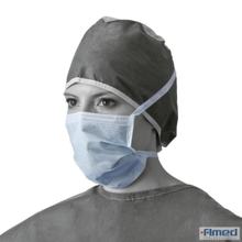 Одноразовая 3-слойная нетканая хирургическая маска для лица с завязкой